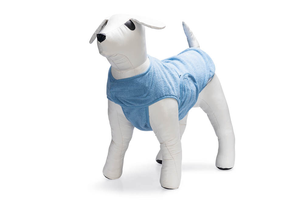 Beeztees Aras - Hondenbadjas - blauw - 2XL